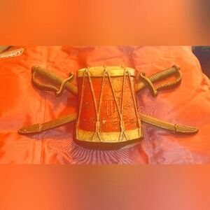 1960's Military Drum & Swords Wall Plaque